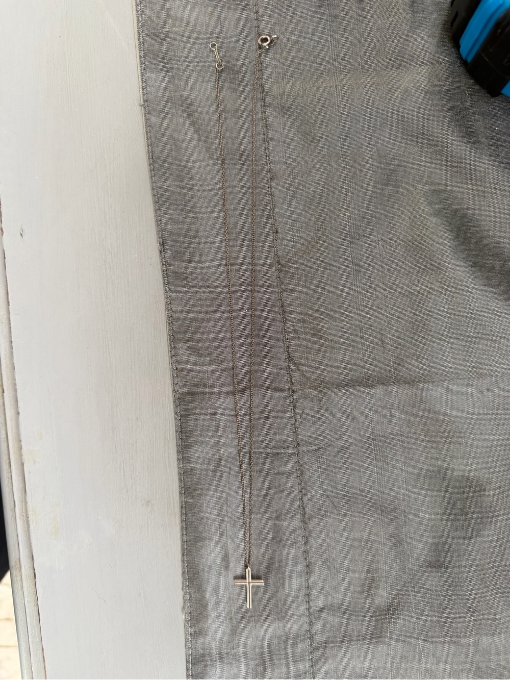 Sterling Silver Cross Pendant Necklace - Silver